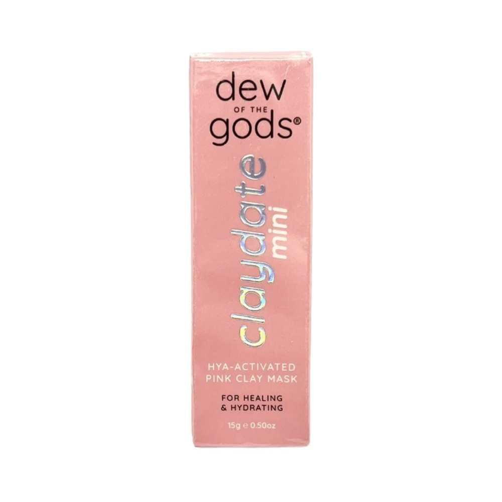 DEW OF THE GODS Claydate Mini Pink Clay Mask - .5 oz NIB